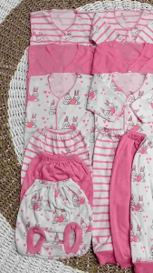 Paket Baju Baju Bayi Seri Pink set Baju Bayi Cewek Newborn 18 Pcs / 12 pcs FATHIR BABY ID