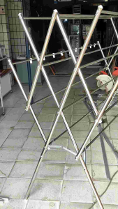 Jemuran Baju Rak Pakaian Jumbo Stainless Steel 12 Palang