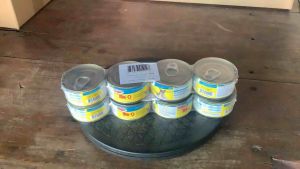 มีโอ อาหารแมว ชนิดเปียก ทุกรสชาติ ปลาทูน่า/ปลาทูหน้าปลาแซลมอน กระป๋อง ขนาด 80 กรัม จำนวน 8 กระป๋อง