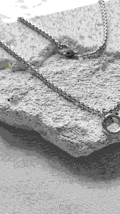 สร้อยพระสแตนเลสแท้ หนา 3 มิล งาน Handmade ทำมือ รหัส S3New ใช้ห่วงกลม เปลี่ยนพระง่าย minimal ไม่ลอกไม่ดำ นำเสนอโดยร้านชินตา