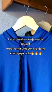 Kaos lengan panjang Hoodie /kaos telesan/kaos basahan 100rb dapat 5 kaos kerja kaos proyek kaos berkebun kaos petani