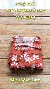 Setelan Oneset Piyama PP Baju Tidur Lengan Panjang Celana Panjang Bisa Busui Bahan Rayon Premium