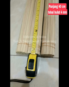Tusuk sate kentang 40 cm 4mm 100pcs runcing & tumpul/tusuk sate serbagun