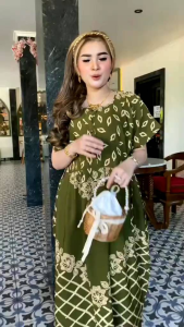 Home Dress Busui Jumbo Ld 120 cm - Daster CHIBI Jumbo Busui Motif Terbaru Kekinian