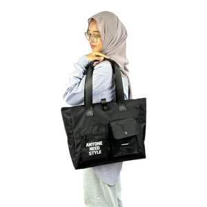Fansy Totebag wanita pria Tas laptop 14 inch