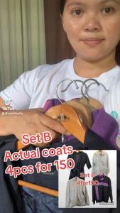 Mix long sleeve coat