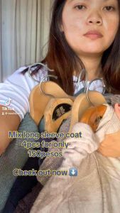Mix long sleeve coat sale