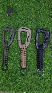 คาราบิเนอร์อเนกประสงค์ พร้อมเชือกพาราคอต เกี่ยวเกาะ เสื้อเวส กระเป๋า พวงกุญแจ ได้ตามต้องการ  ✅️ขนาด 5.5 Cm.×19 Cm. ✅️คาราบิเนอร์พร้อมเชือกพาราคอต ✅️ใช้เกี่ยวเกาะอเนกประสงค์ เสื้อเวส  เป้ พวงกุญแจ ฯลฯได้ตามต้องการ ✅️น้ำหนัก 33 g.