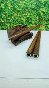 Klokotan Pipa Once Kayu Galih Kelor Jawa 15cm C17