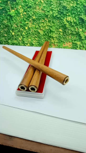 Cangklong Pipa Kayu Galih Kelor Emas 20cm C26