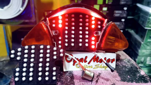 LAMPU BELAKANG LED RUNNING SATRIA HIU WAJIB ARUS DC