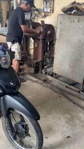 Cản sau chế Xe elegant 50cc 2018