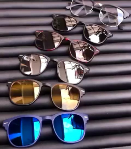 Kacamata Clip ON 5 Lensa Polarized Pria Wanita COD Best Seller