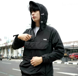 WOLV JAKET CAGOLE MAPPA PARASUT MAYYER HOODIE JAKET OUTDOOR HARIAN