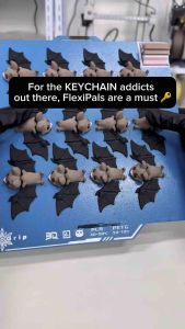 FLEXIPALS by Slycelab 3D Printed Keychain Articulated Animal Fidget Toy Collection
