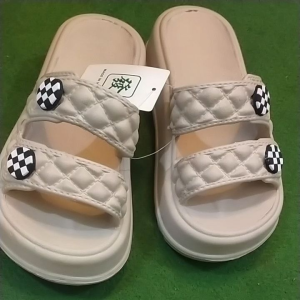 Sendal selop anak wanita terbaru motif ban dua kancing bahan eva import ringan empuk lentur aman dan nyaman