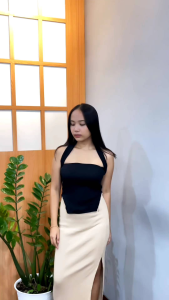 Jessie Tanktop Rib Halter Wanita