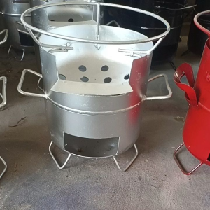 เตาเหล็กเตาประหยัดถ่านพร้อมส่งเคลื่อนย้ายสะดวกเตาฟืนเตาถ่าน