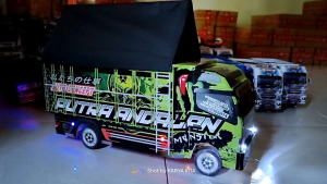 MINIATUR TRUK OLENG MINIATUR UKURAN 30CM GRATIS TERPAL + LAMPU