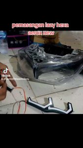Lampu Alis Stylish untuk Motor: Mengenal Lampu Alis Lazy Hexa Frame Aerox