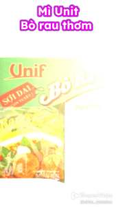 Thùng mì bò rau thơm Unit 30 gói 72g