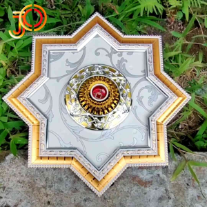 Ornamen Plafon Pvc hiasan lampu 40x40 Cm terbaru