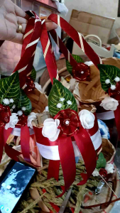 Flower girl basket for wedding