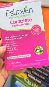 Estroven Complete Menopause Relief Multi-Symptom viên nén 84 viên hỗ trợ giảm các triệu chứng mãn kinh như bốc hỏa mất ngủ thay đổi tâm trạng mệt mỏi và nhiều vấn đề khác.