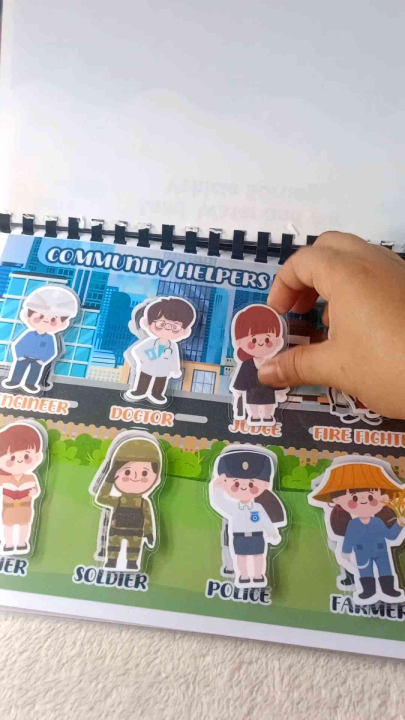 Matching Community Helpers Personnel Speech Therapy Activity Busy Book ...