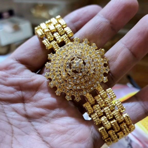 Gelang Bunga Matahari Full Mata Rantai Rlx Lapis Emas Kuning 24k