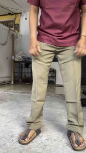 Celana Bahan Formal Pria Celana Bahan Twist Reguler Celana Kerja Standar Pria