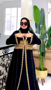 Gamis Abaya Turkey Jersey Mix Ceruty Terbaru Luna
