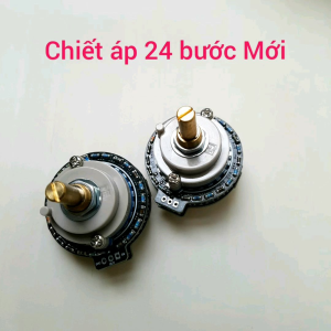Chiết áp volume 2 kênh 24 bước 50K 100K tiếp xúc Bạc Ko có tiếng xẹt siêu Bền giá 1 chiếc
