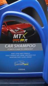 MTX WASH & WAX CAR SHAMPOO 2000ml with Terry Microfiber