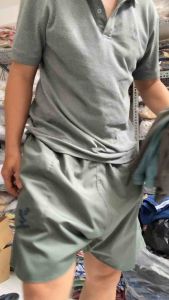 Quần đùi nam từ 48-65kg - ĐÁY NEM - vải kate dày mềm - Quần short nam in cây vợt - VOTNEM