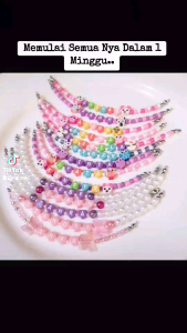 Kalung Manik Set Custom Nama