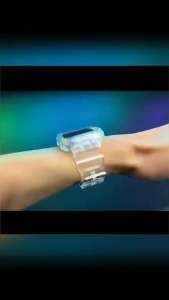 Jelly Case Sport Strap for Apple Watch Band Series 7 6 1 2 3 4 5 silicone Transparent for Iwatch 5 4 Strap 38/40/42/44mm