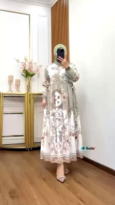 MIDI DRES MODEL DAN MOTIF TERBARU LD 110 CM PB 120 CM
