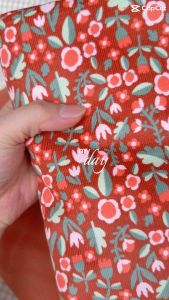 Vải nhung ticke nhung tăm (SLx0.5m khổ 1.5m) thích hợp may đầm áo khoác quần...