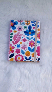 Customized Floral A6 Notepads W/ Hard Cover - 100 Leaves Colorful Customized Note Pads