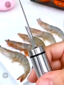OHHDEER Multifunctional Stainless Steel Shrimp Line Fish Cutter Remover Shrimp Peeler Kitchen Tool