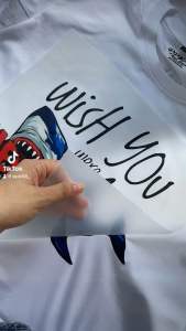 เสื้อยืด ลายฉลาม คอกลมแขนสั้น (ราคาต่อ 1 ตัว)