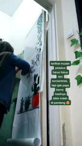 Stiker Pintu Kamar Mandi / Stiker Toilet / Wc Motif Cantik