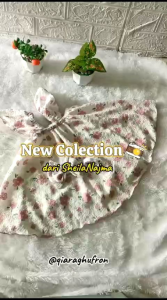 Dress Bayi Free Bandana Bahan Crincle Murah