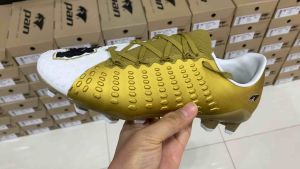 รองเท้าฟุตบอล pan รุ่น Balancer touch x TPU FLYKNIT รองทํอป 💥สีใหม่ล่าสุด metallic gold