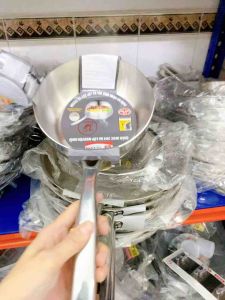 Chảo sâu inox 304 Ticook 3 đáy quánh inox sâu lòng nguyên khối dùng được mọi loại bếp