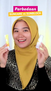 SR12 SUNCARE SUNBLOCK Pelembab Bebas Kusam Cegah Flek Hitam pelindung sinar UVA UVB