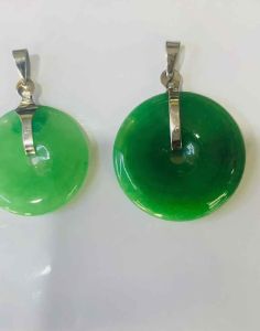 Mặt dây chuyền đồng điếu đá cẩm thạch bọc inox bền đẹp(tặng kèm dây đeo) may mắn tài lộc