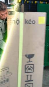 Tủ dụng cụ CSPS 76cm - 07 hộc kéo tay cầm vàng kèm vách lưới