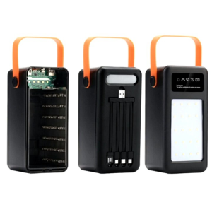 Power Bank casing isi daya USB ganda 28 x 18650 pengisian daya ponsel QC 3.0 PD20W DIY Shell 18650 pemegang baterai kotak pengisi daya